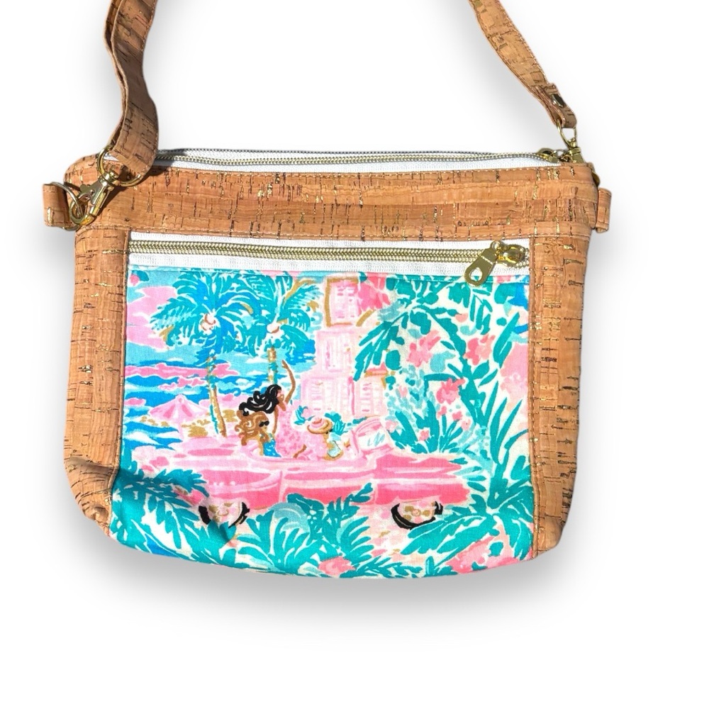 NWOT Lilly Pulitzer Inspired Cork Crossbody Bag